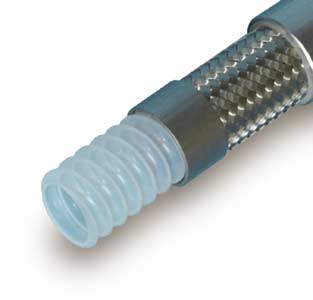 Spiralgewellter PTFE-Schlauch elektrisch nicht leitfähig