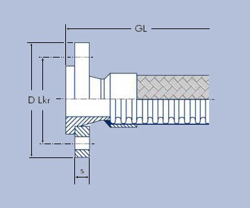 V-Bund mit Losflasch