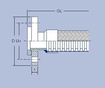 glatter Bund mit Losflansch