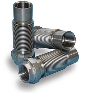 Edelstahl-Kompensator mit Gewinde